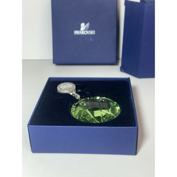 2008 Swarovski Crystal SCS Bamboo Green Retractable Sun Catcher Window Ornament - Picture 2 of 5